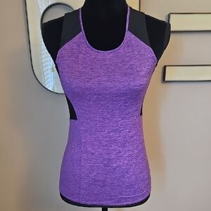 Second Skin Purple Athletic Tank Top - Performance Stretch